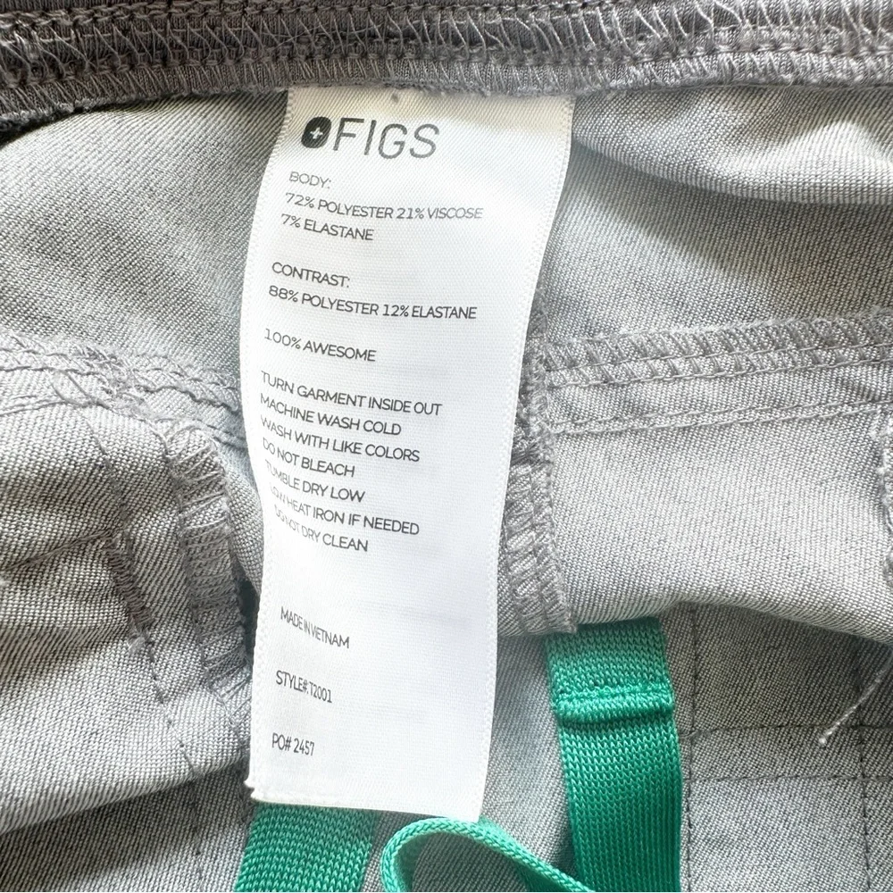 Figs Axim Cargo Scrub Pants Graphite Men’s Medium Technical